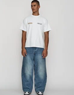 Anime Car Relaxed Fit T Shirt in Alloy Grey