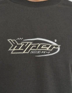 Anime Car Relaxed Fit T Shirt in Alloy Grey