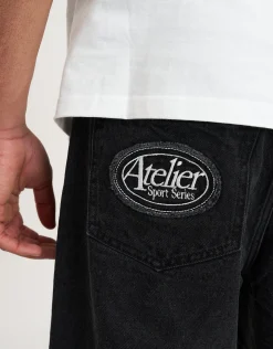 Atelier Sport Jorts in Washed Black