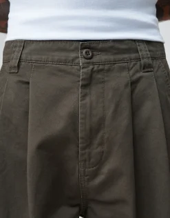 Baggy Double Pleated Pants in Black