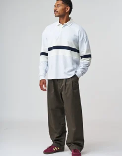 Baggy Double Pleated Pants in Tan