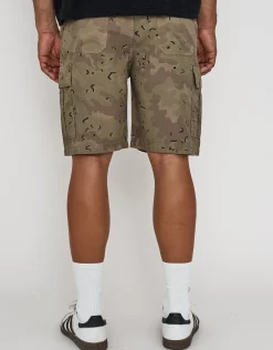 Baggy Fit Camo Ripstop Cargo Short in Camo