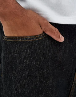 Baggy Fit Jeans in Acid Black