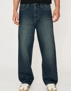 Baggy Fit Jeans in Bleached Grey