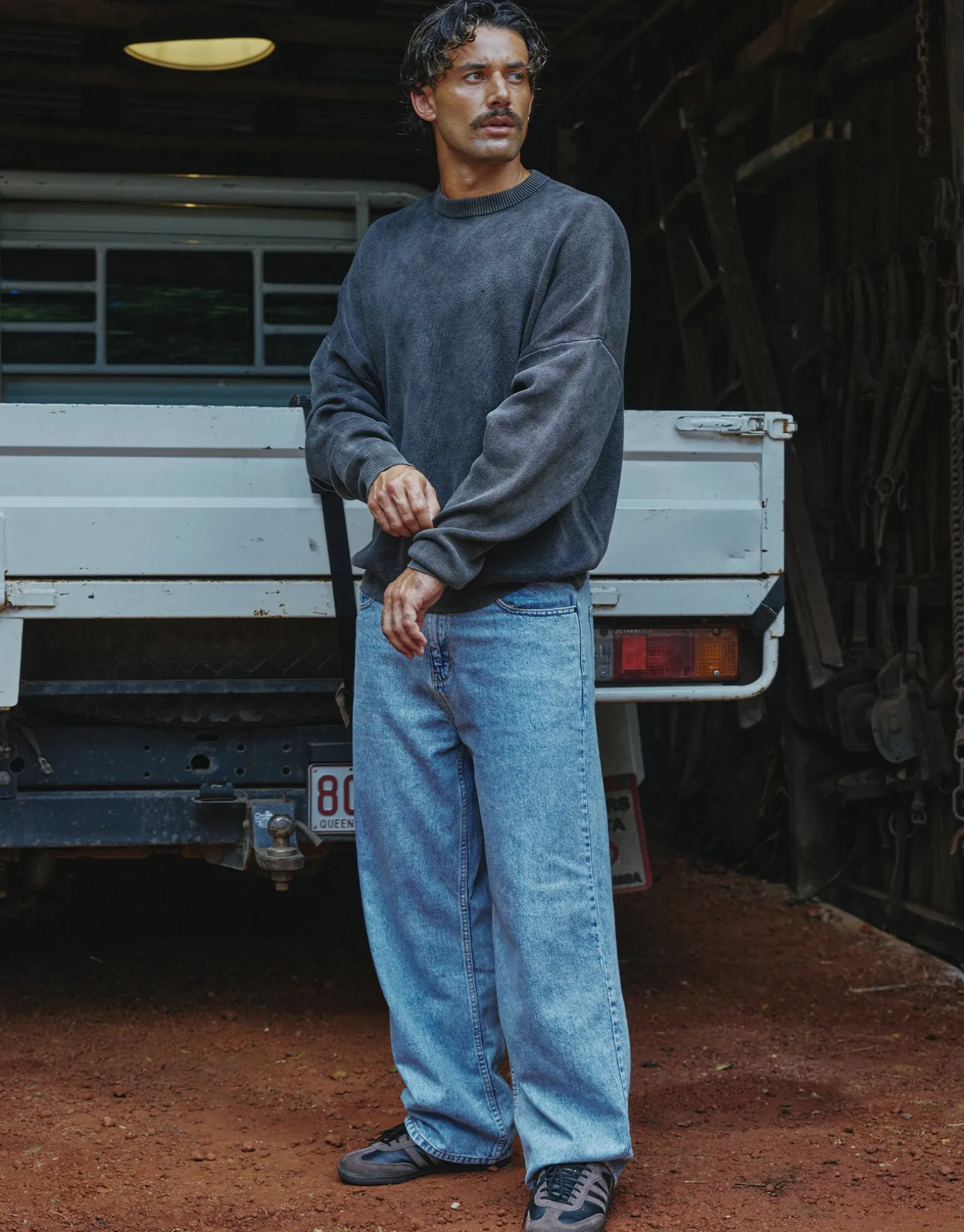 Baggy Fit Jeans in Blue