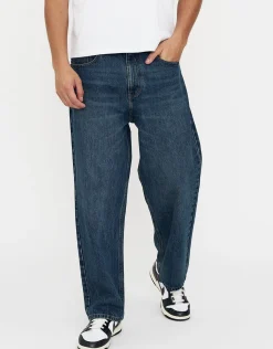 Baggy Fit Jeans in Dark Raw