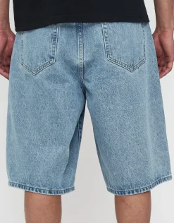 Baggy Fit Jorts in Acid Black