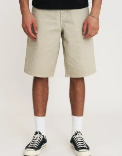 Baggy Fit Jorts in Acid Black