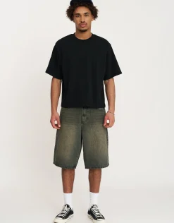 Baggy Fit Jorts in Blue Fade