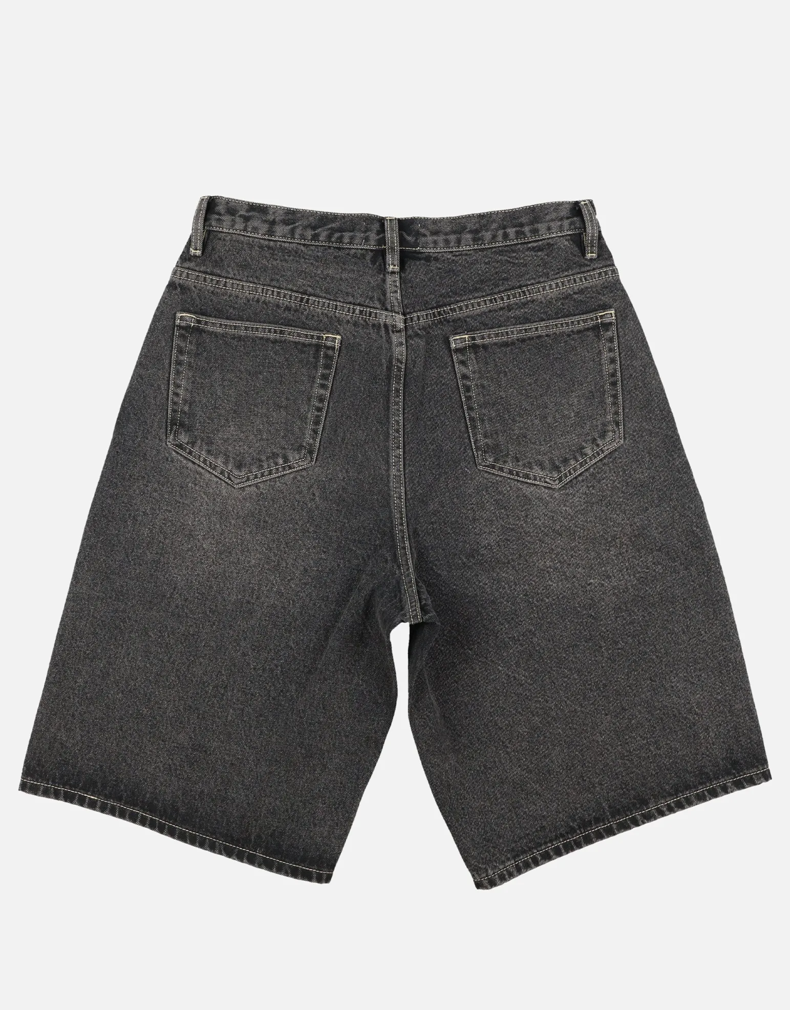 Baggy Fit Jorts in Dark Raw