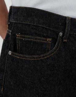 Baggy Fit Jorts in Dark Raw