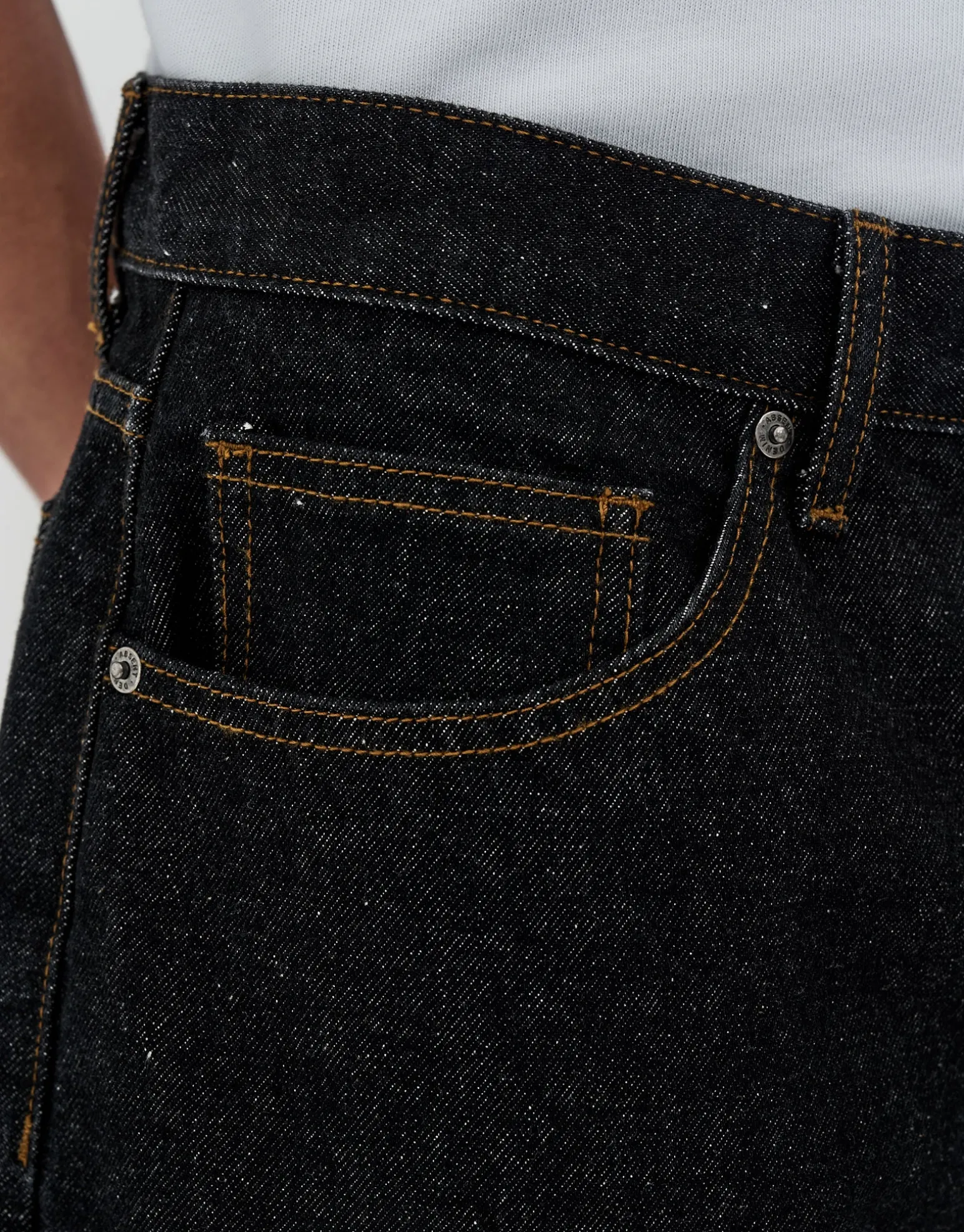 Baggy Fit Jorts in Dark Raw