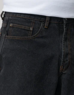 Baggy Fit Jorts in Dark Raw