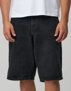 Baggy Fit Jorts in Fossil Wash
