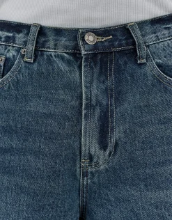 Baggy Fit Jorts in Fossil Wash