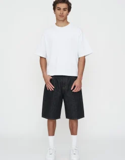 Baggy Fit Jorts in Rust Fade