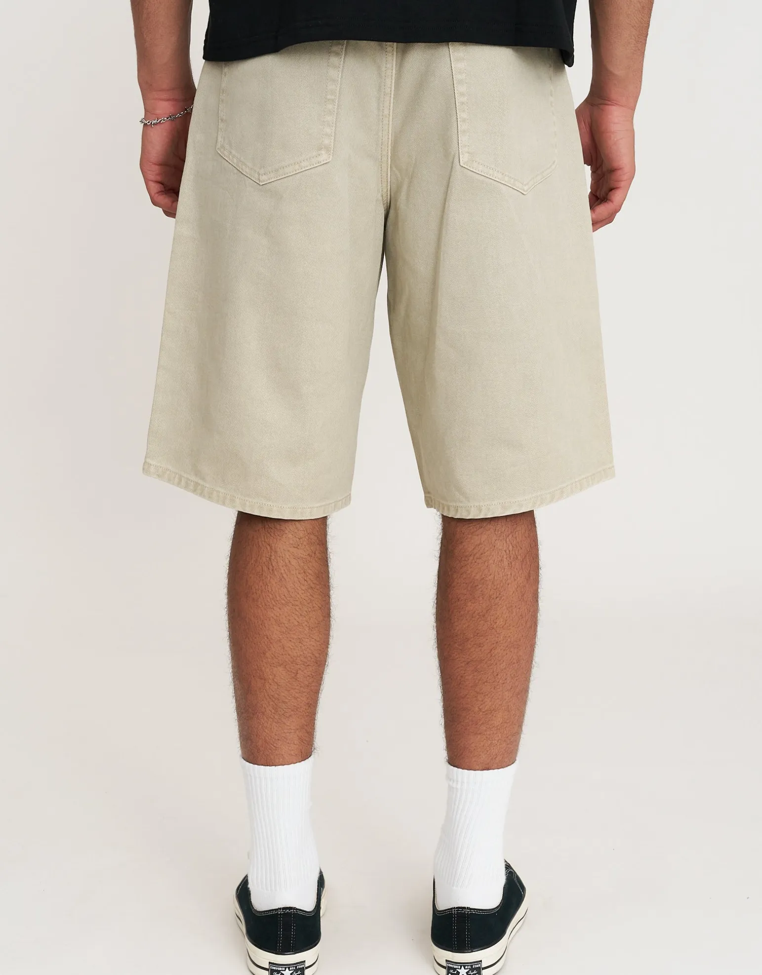 Baggy Fit Jorts in Rust Fade