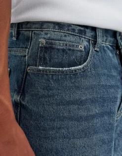 Baggy Fit Jorts in Rust Fade