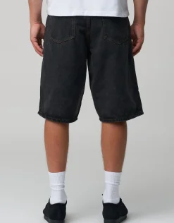 Baggy Fit Jorts in Rust Fade