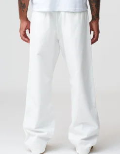 Baggy Fit Pleated Pants in Tan