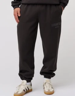 Baggy Leisure Club Cuffed Track Pants in Bitter Brown