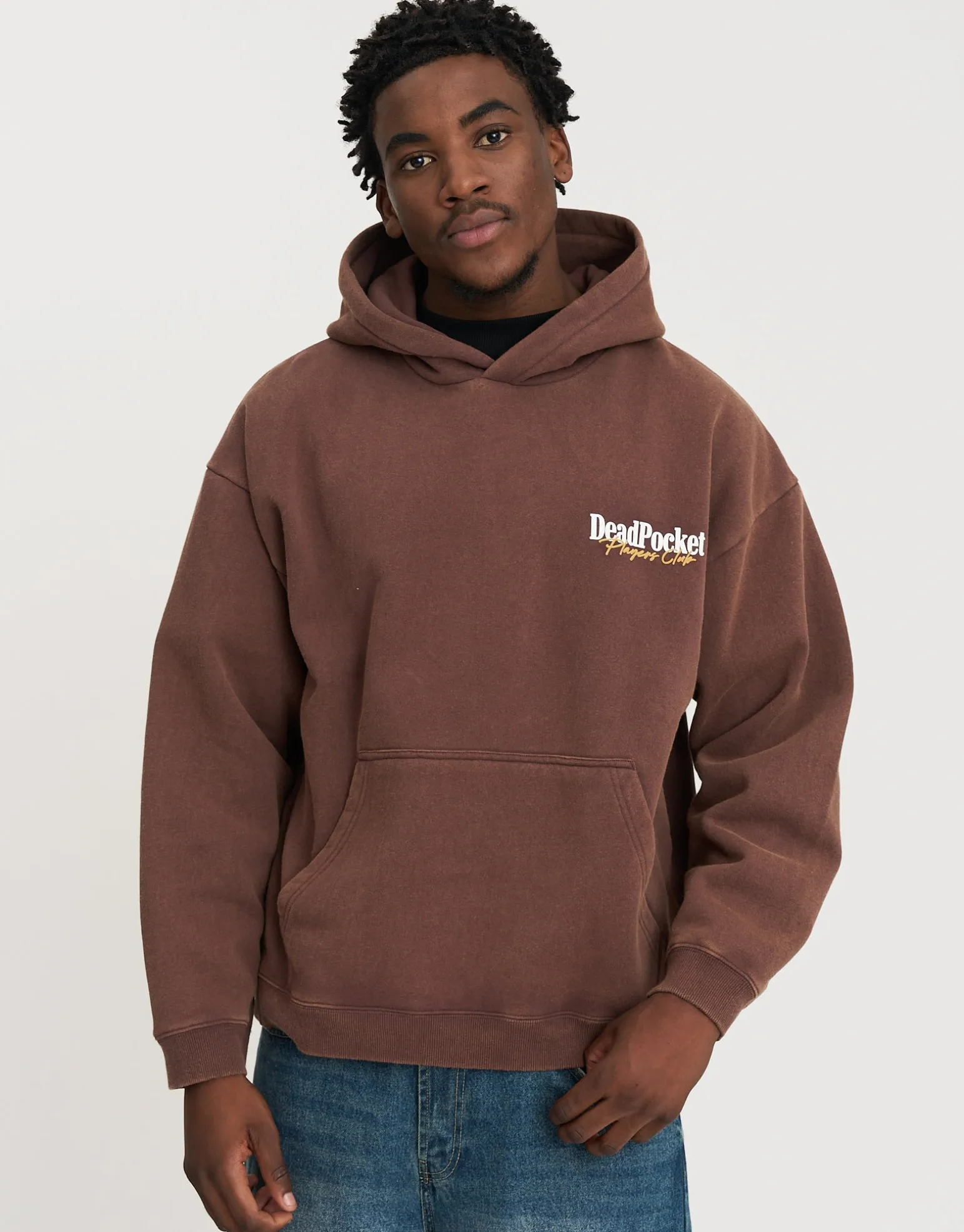 8 Ball Pool Oversized Hoodie in Bitter Brown