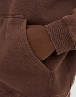 8 Ball Pool Oversized Hoodie in Bitter Brown