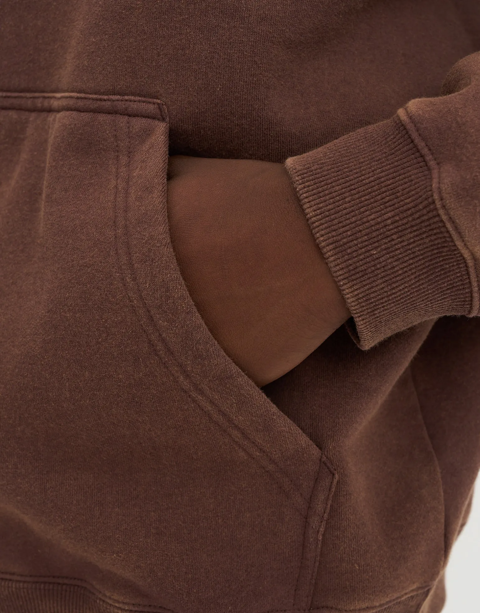 8 Ball Pool Oversized Hoodie in Bitter Brown