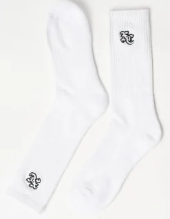 8 Ball Sport Socks in White