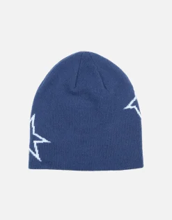 Barbed Skull Beanie in Charcoal