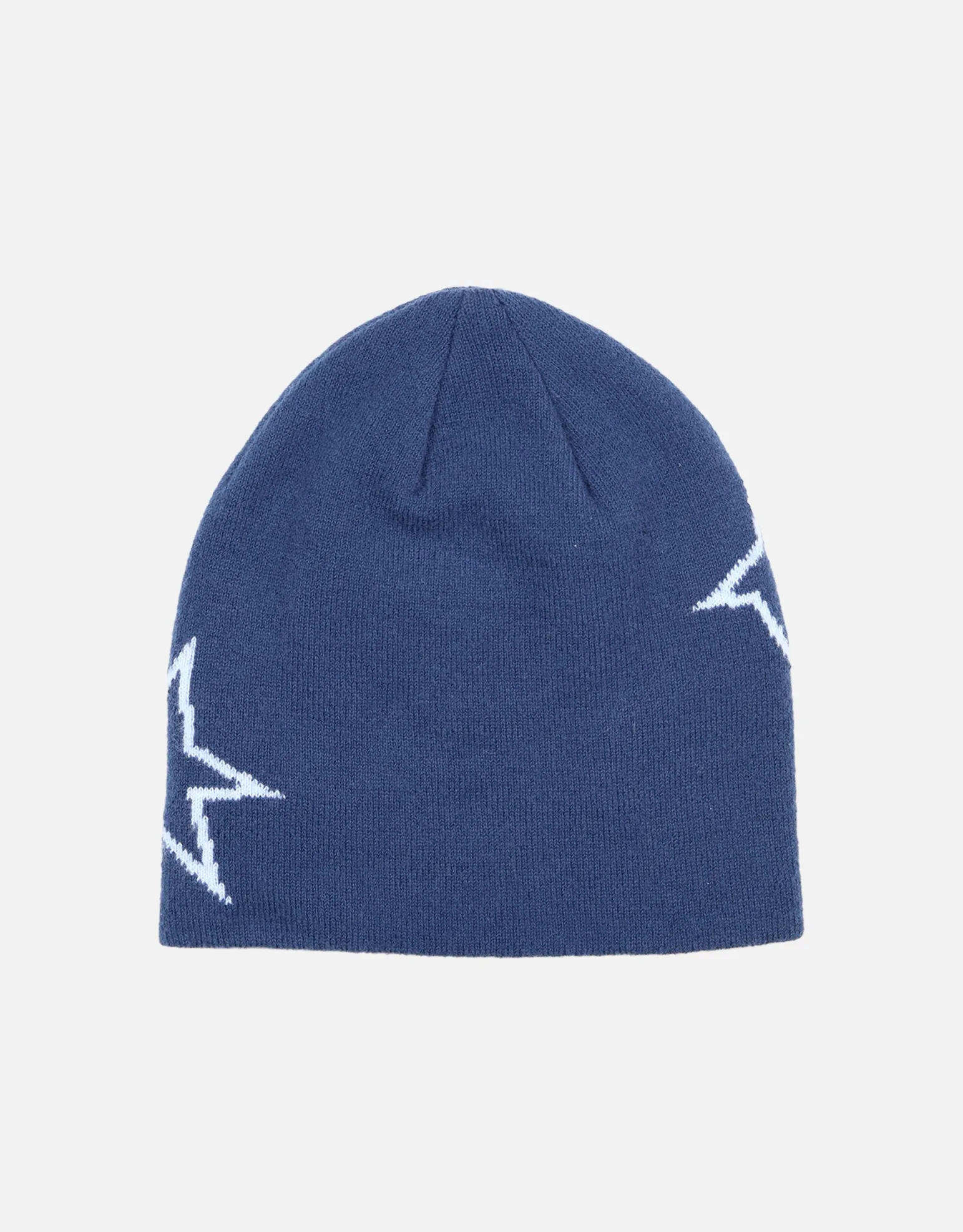 Barbed Skull Beanie in Charcoal