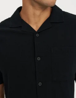 Bedford Linen Relaxed Fit Short Sleeve Shirt in White