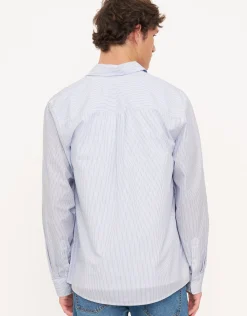 Belmont Stripe Long Sleeve Shirt in White