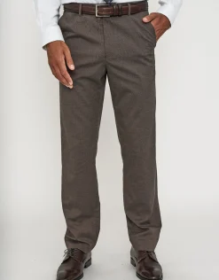 Bexley Slim Fit Suit Trousers in Chocolate