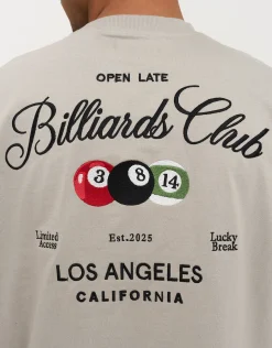 Billiards Club Relaxed Fit T Shirt in Moon
