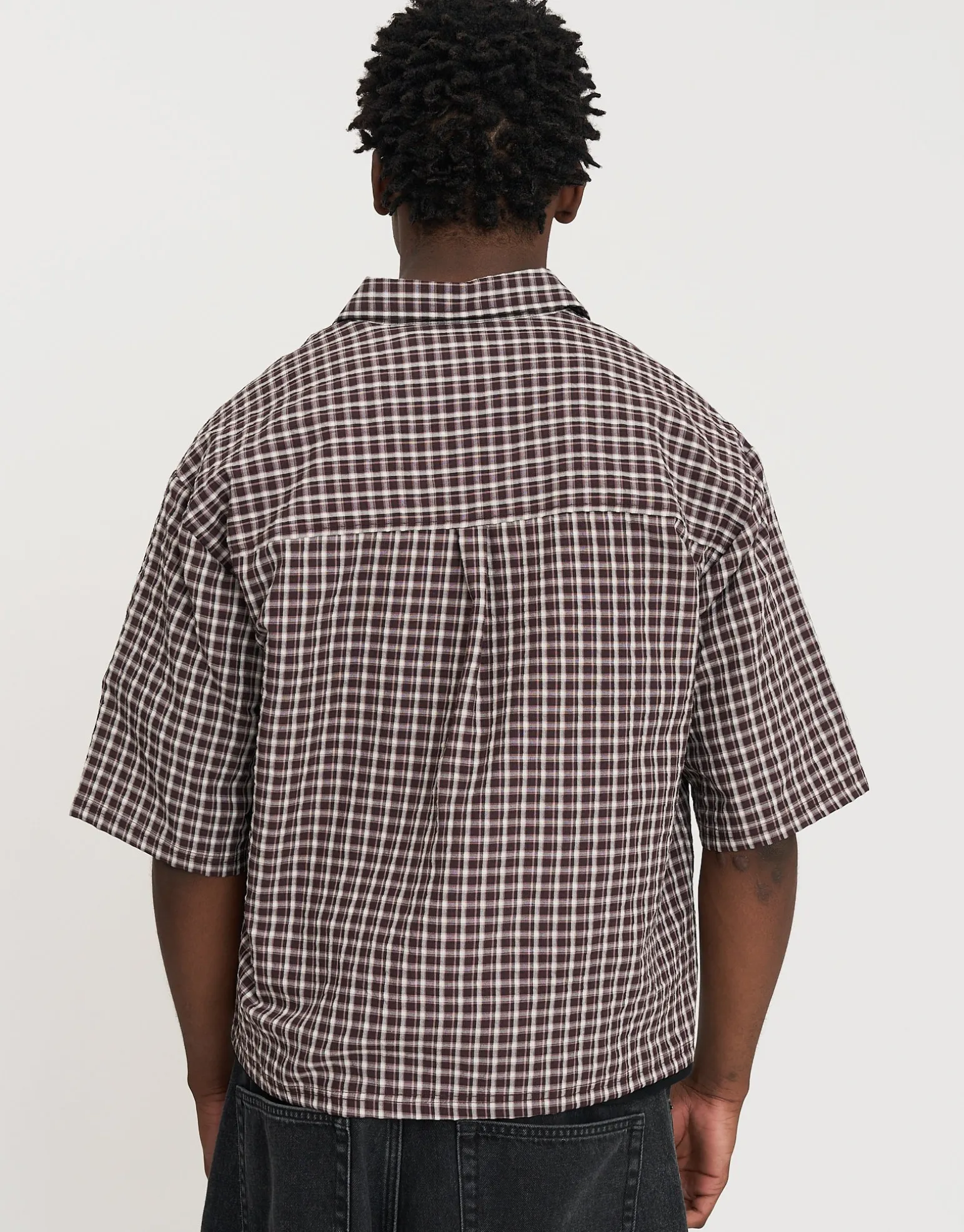 Brambles Printed Short Sleeve Shirt in Brown