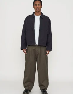 Canvas Work Jacket in Washed Black
