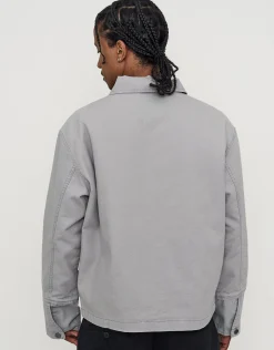 Canvas Work Jacket in Washed Black