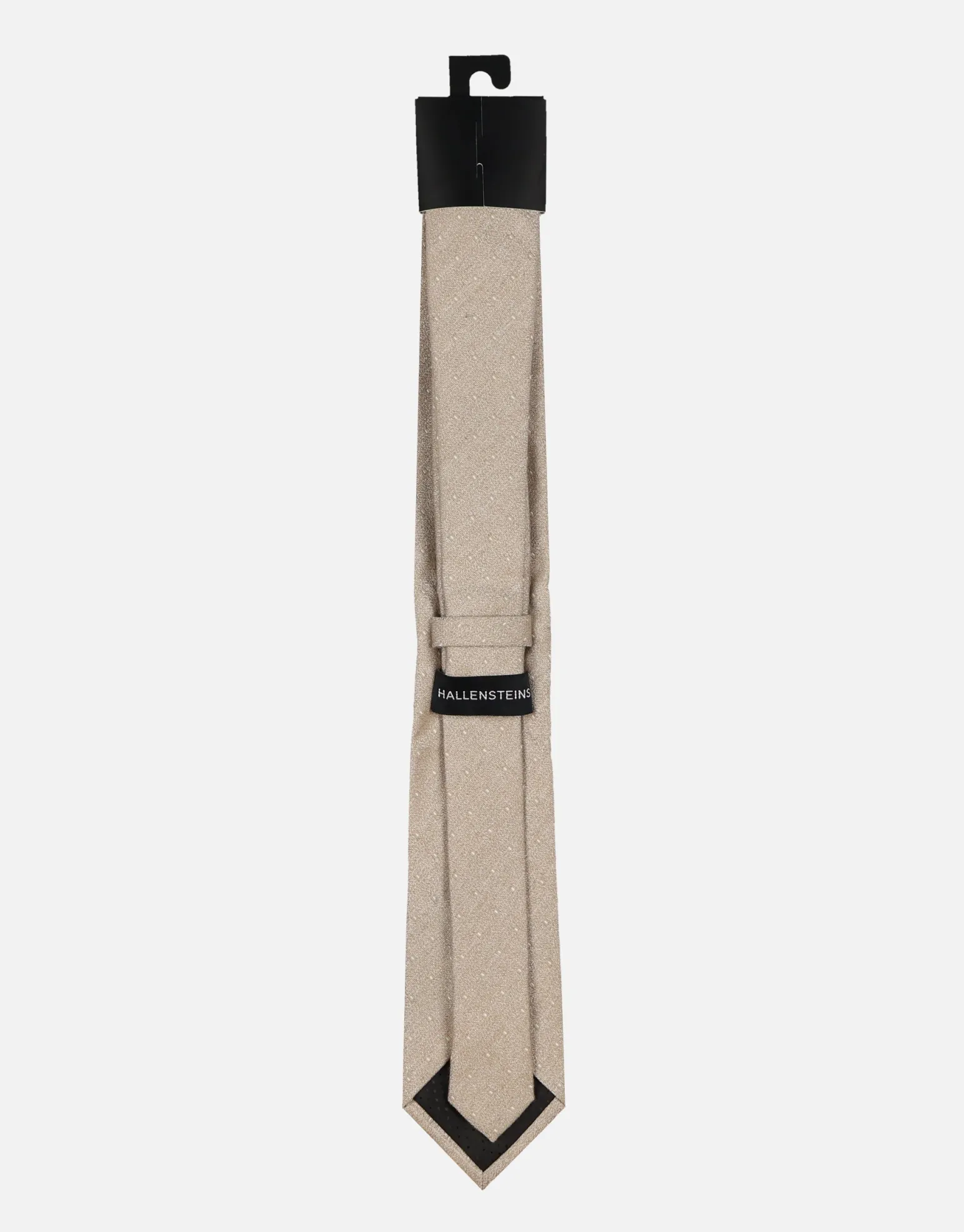 Carnaby Spot Slim Tie in Ecru
