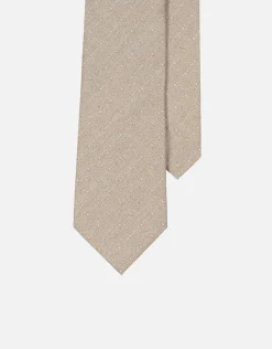 Carnaby Spot Slim Tie in Ecru