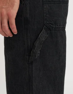 Carpenter Baggy Fit Jeans in Washed Black