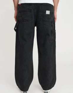 Carpenter Baggy Fit Jeans in Washed Black