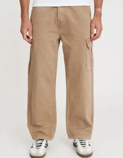 Carpenter Cargo Baggy Fit Pants in Brown