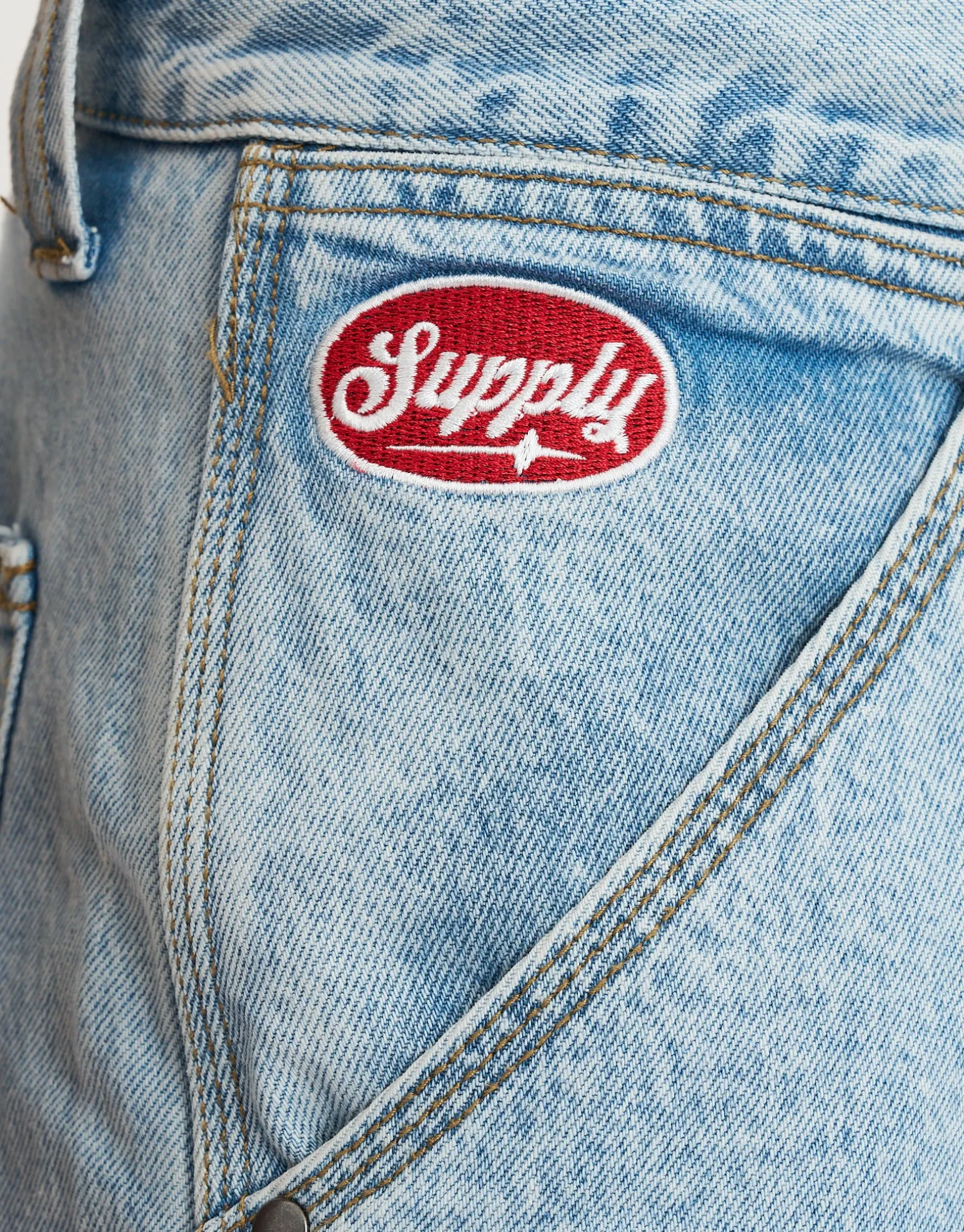 Carpenter Relaxed Fit Jorts in Blue Fade