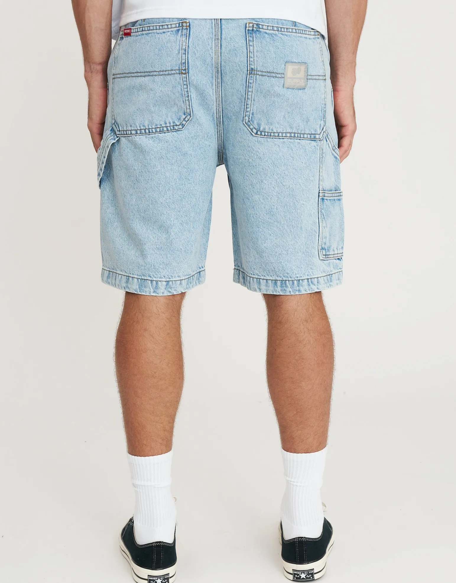 Carpenter Relaxed Fit Jorts in Blue Fade