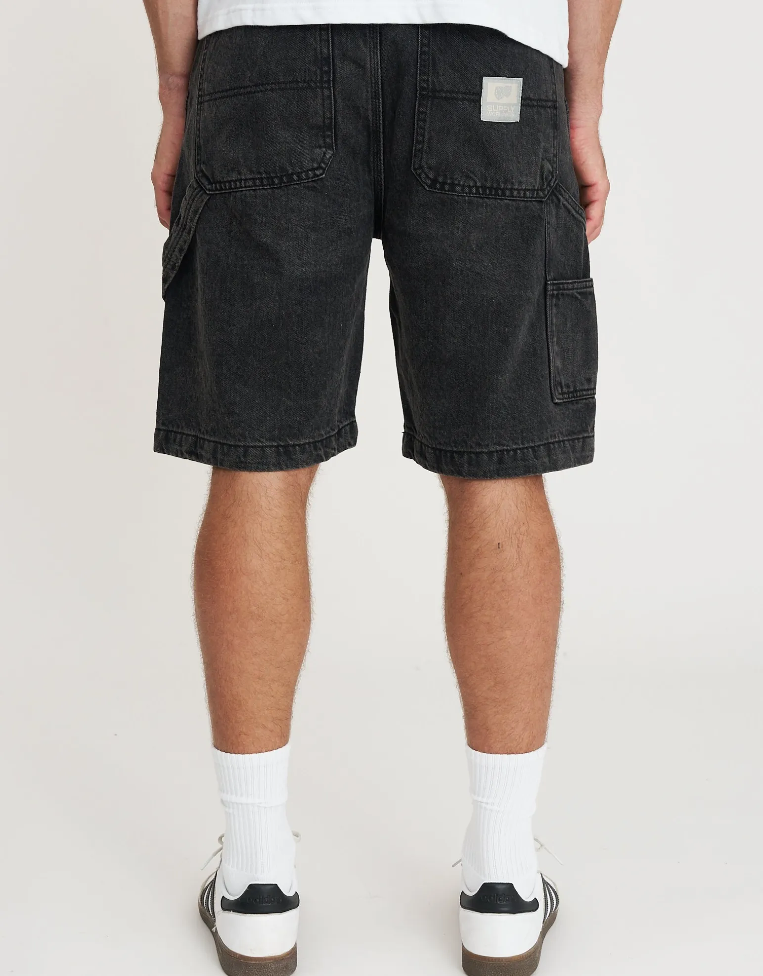 Carpenter Relaxed Fit Jorts in Blue Fade