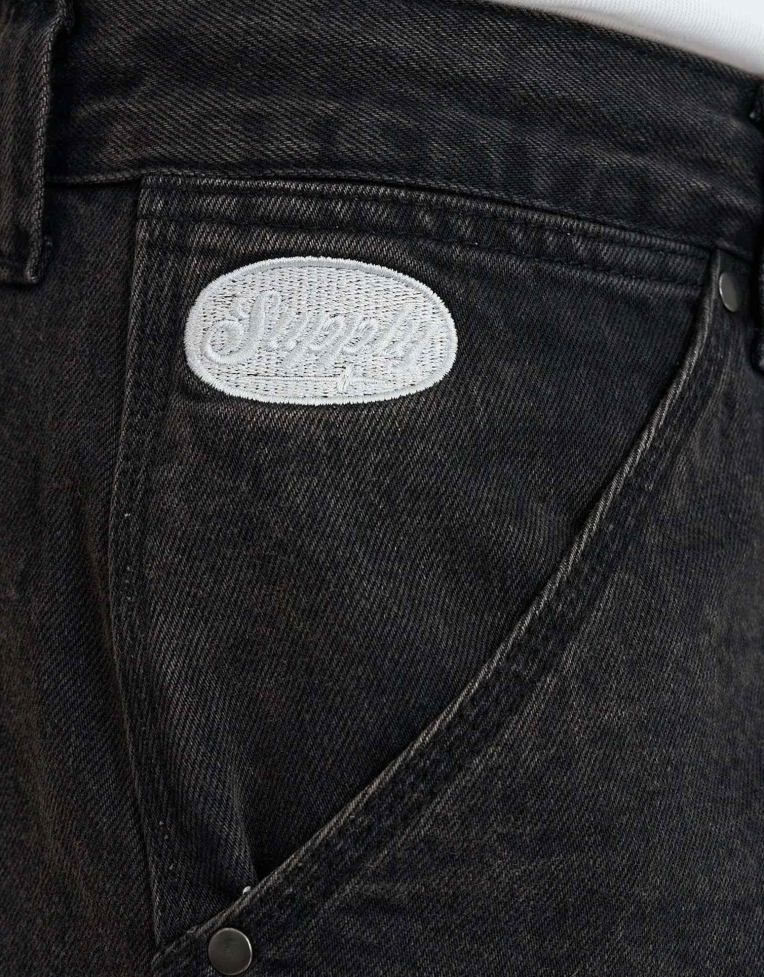 Carpenter Relaxed Fit Jorts in Blue Fade