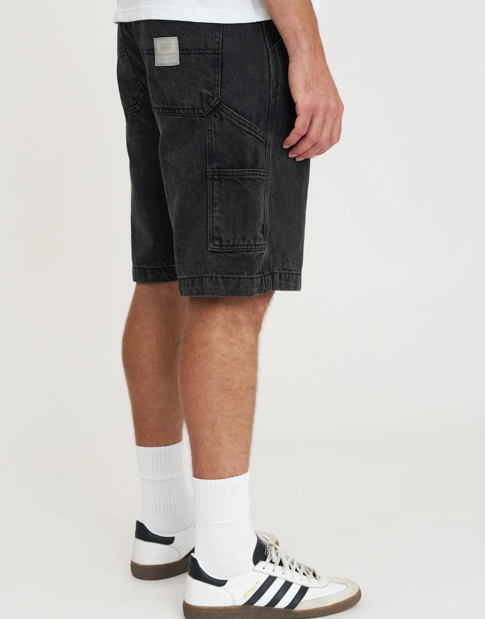 Carpenter Relaxed Fit Jorts in Blue Fade