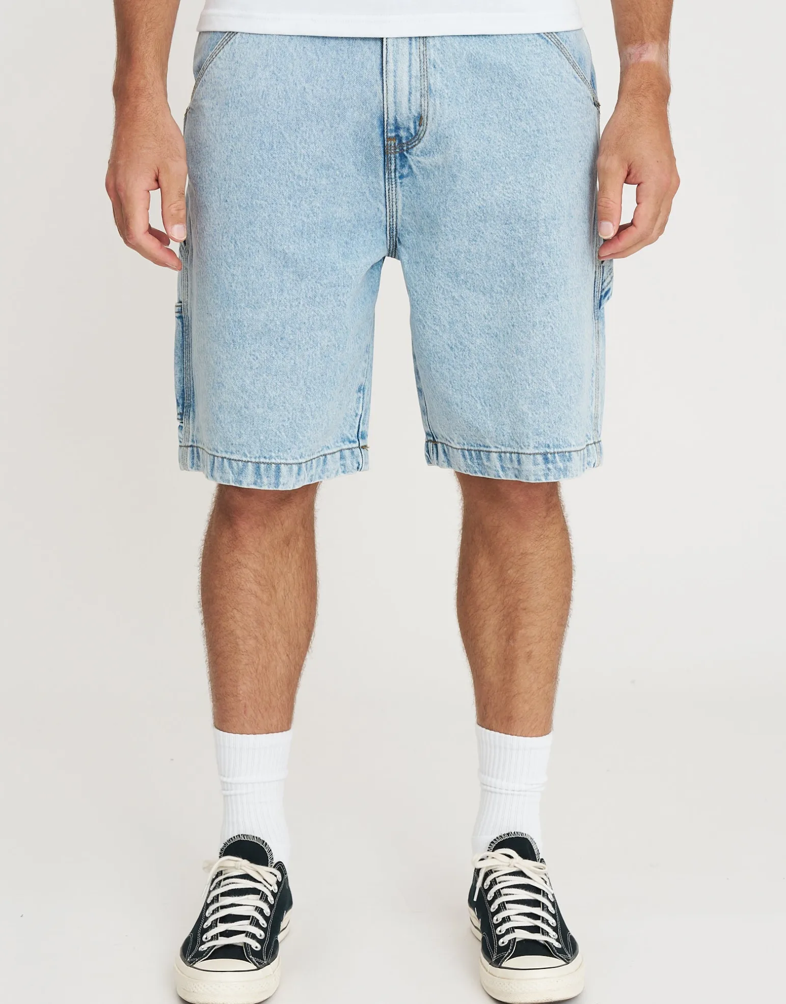 Carpenter Relaxed Fit Jorts in Blue Fade