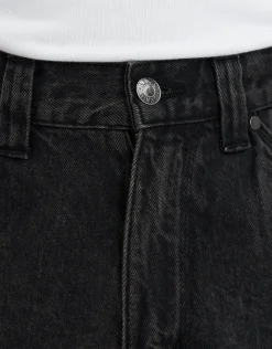 Carpenter Relaxed Fit Jorts in Washed Black